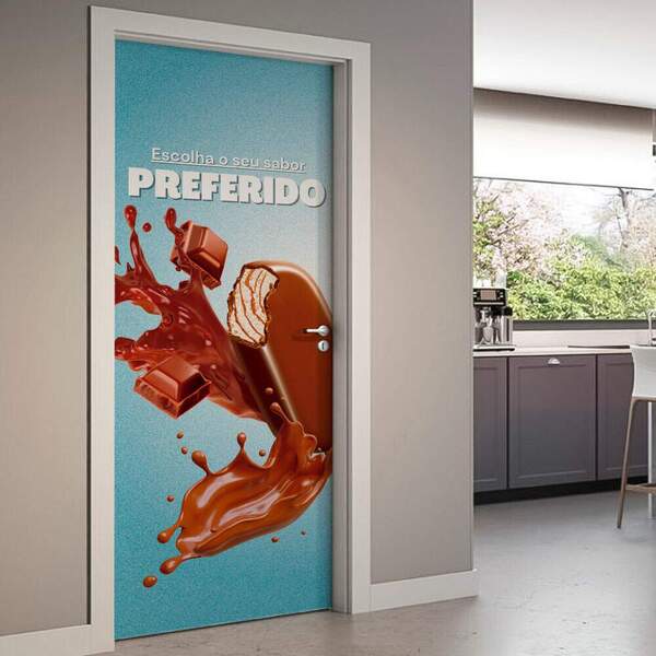 Adesivo De Porta Seu Sabor Preferido-73x210cm