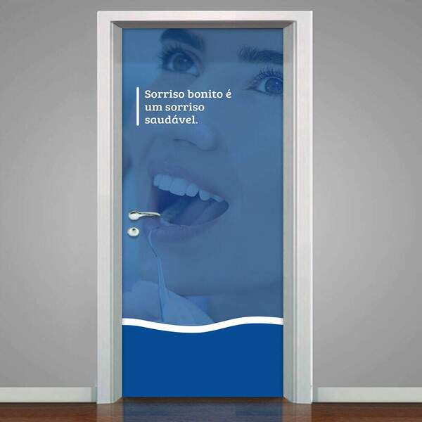 Adesivo De Porta Sorriso Bonito-73x210cm
