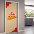 Adesivo De Porta Tem Pão Quentinho-73x210cm