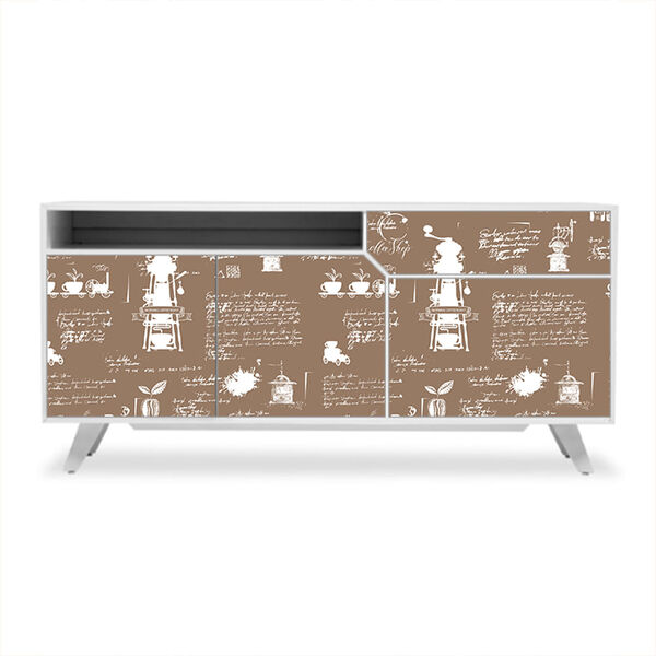 Adesivo De Revestimento Móveis - Café - Cafeteria - 148rev