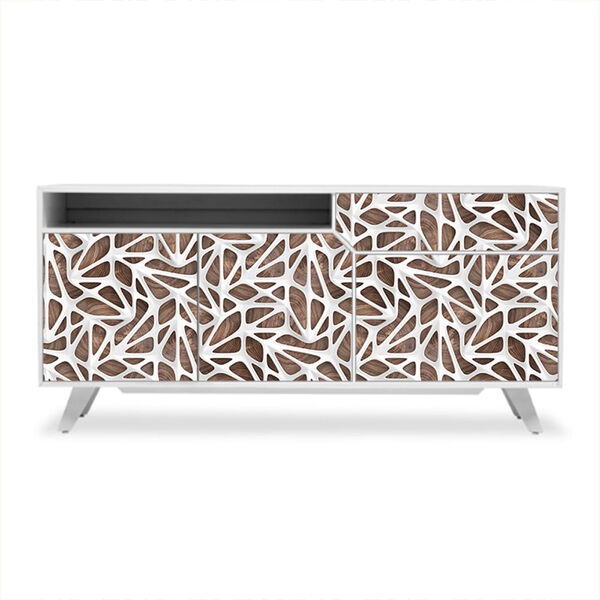 Adesivo De Revestimento Móveis - Geométrico - Madeira - 540rev