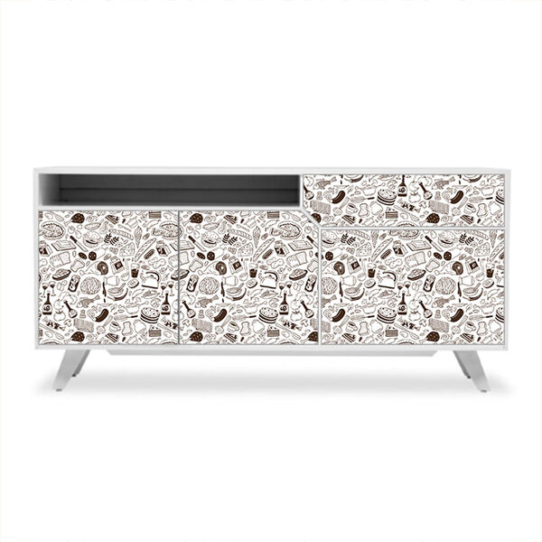 Adesivo De Revestimento Móveis - Tudo De Cozinha - 629rev