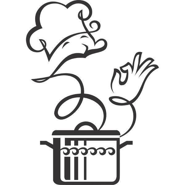 Adesivo Decorativo Cozinheiro 22x30cm Leroy Merlin