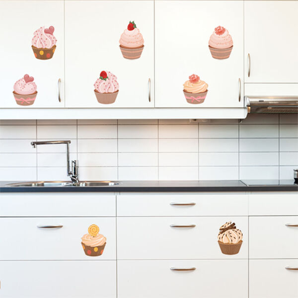 Adesivo Decorativo De Cozinha - Cupcakes - 203czg