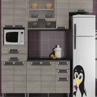 Adesivo Decorativo De Geladeira Pinguins Mãe E Filha