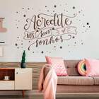 Adesivo Decorativo De Parede Acredite ...-g 65x98cm