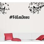 Adesivo Decorativo De Parede Árvore E Frase Feemdeus Grande