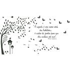 Adesivo Decorativo De Parede Arvore Galhos E Frase