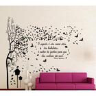 Adesivo Decorativo De Parede Árvore Grande Frase