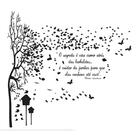 Adesivo Decorativo De Parede Árvore Grande Frase De