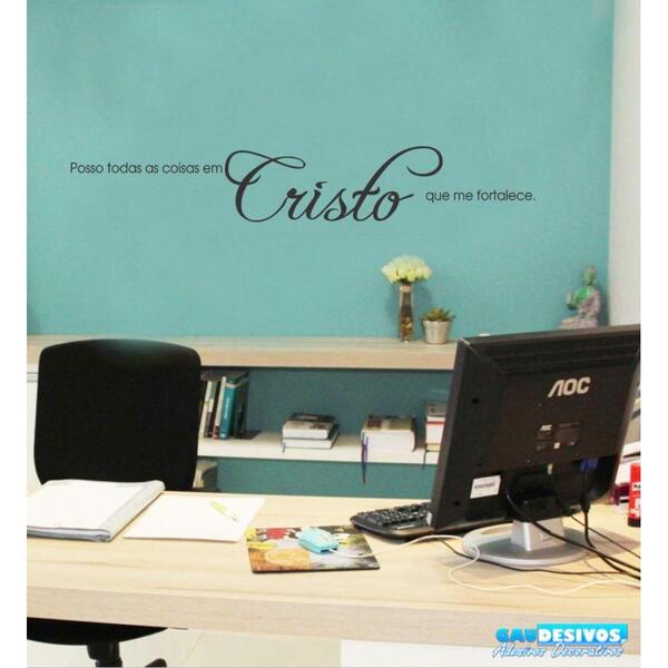 Adesivo Decorativo De Parede E Carro Palavra Cristo Grande