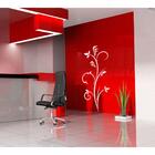 Adesivo Decorativo De Parede Floral Planta Para Vidro