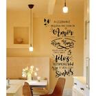 Adesivo Decorativo De Parede Frase A Cozinha Amor Linda