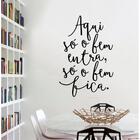 Adesivo Decorativo De Parede Frase Aqui Só O Bem Entra