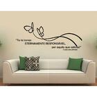 Adesivo Decorativo De Parede Frase Borboleta Rastro Tu