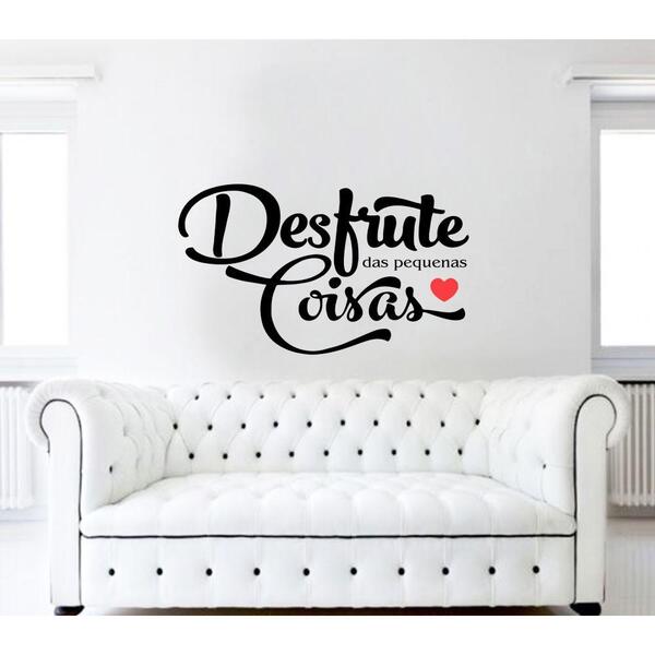 Adesivo Decorativo De Parede Frase Desfrute Das Coisa Boa