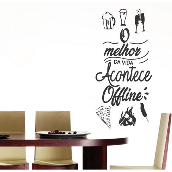 Adesivo Decorativo De Parede Frase O Melhor Da Vida Offline