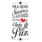 Adesivo Decorativo De Parede Frase Para Hoje Sorrisos