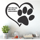 Adesivo Decorativo De Parede Frase Patinha Coração