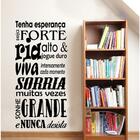Adesivo Decorativo De Parede Frase Tenha Esperança E Sorrir