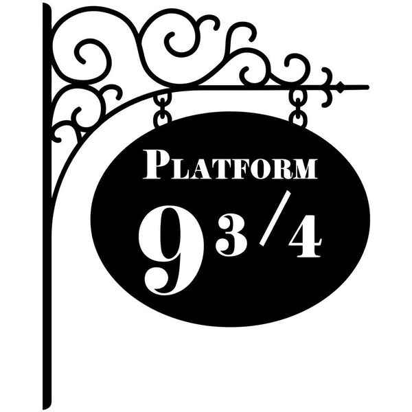 Adesivo Decorativo De Parede Harry Potter Plataforma 9 3/4