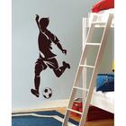 Adesivo Decorativo De Parede Jogador Chutando A Bola