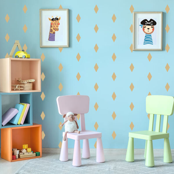 Adesivo Decorativo De Parede - Kit Com 45 Losangos - 011kac05