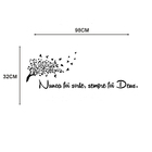 Adesivo Decorativo De Parede Quarto Sala Frase Arvore Deus