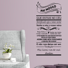 Adesivo Decorativo De Parede Quarto Sala Oração Pai Nosso