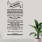 Adesivo Decorativo De Parede Quarto Sala Oração Pai Nosso