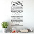 Adesivo Decorativo De Parede Quarto Sala Oração Pai Nosso