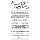 Adesivo Decorativo De Parede Quarto Sala Oração Pai Nosso