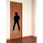Adesivo Decorativo De Parede Silhueta Cowboy Homem