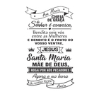 Adesivo Decorativo De Parede Vinilico Oração Ave Maria