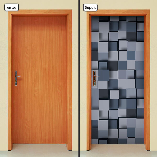 Adesivo Decorativo De Porta - Abstrato - 1245cnpt