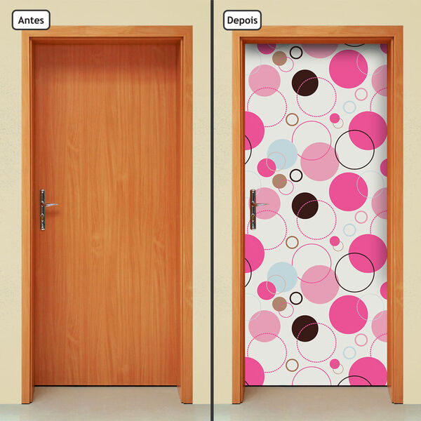 Adesivo Decorativo De Porta - Abstrato - 1430cnpt
