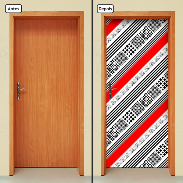 Adesivo Decorativo De Porta - Abstrato - 1667cnpt