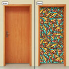 Adesivo Decorativo De Porta - Abstrato - 1697cnpt