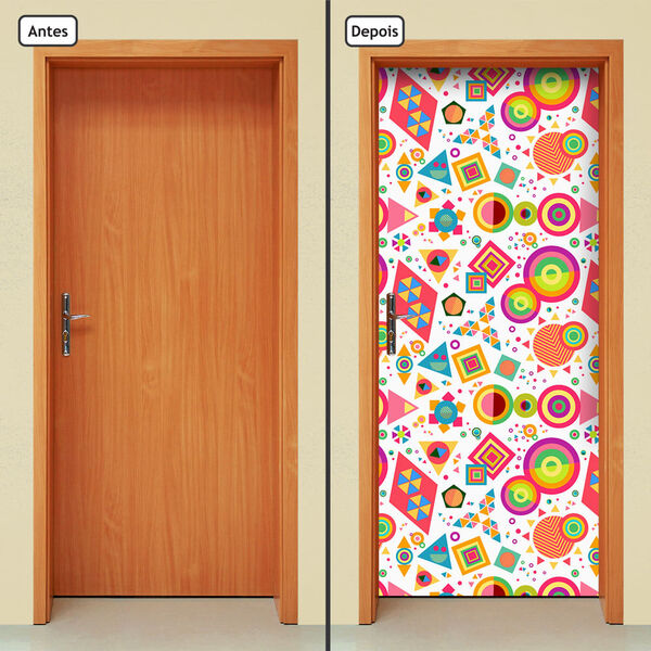 Adesivo Decorativo De Porta - Abstrato - 1800cnpt