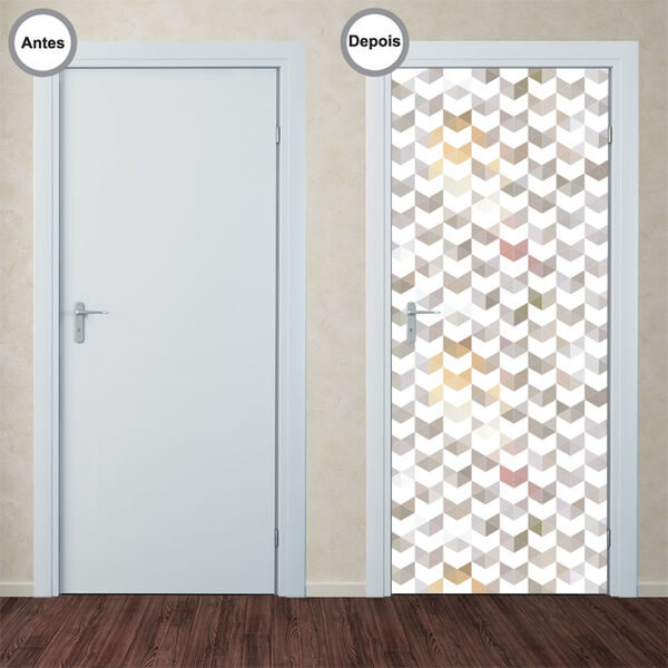 Adesivo Decorativo De Porta - Abstrato - 331pt