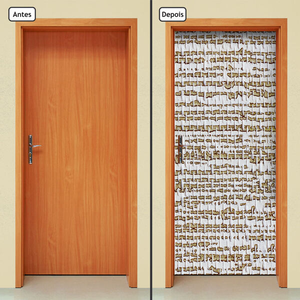 Adesivo Decorativo De Porta - Abstrato - 433cnpt