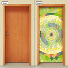 Adesivo Decorativo De Porta - Abstrato - 658cnpt