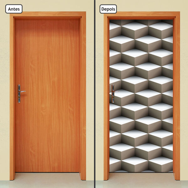 Adesivo Decorativo De Porta - Abstrato - 835cnpt