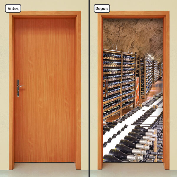 Adesivo Decorativo De Porta - Adega - 653cnpt