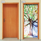 Adesivo Decorativo De Porta - Árvore - Aquarela - 397cnpt