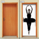 Adesivo Decorativo De Porta - Ballet - Bailarina - 1975cnpt