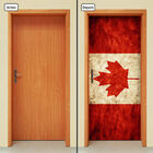 Adesivo Decorativo De Porta - Bandeira Canadá - 188cnpt