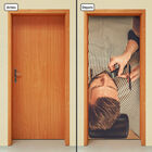 Adesivo Decorativo De Porta - Barbearia - 1307cnpt