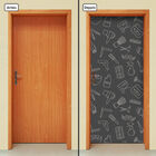 Adesivo Decorativo De Porta - Barbearia - 1526cnpt