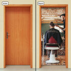 Adesivo Decorativo De Porta - Barbearia - 1744cnpt